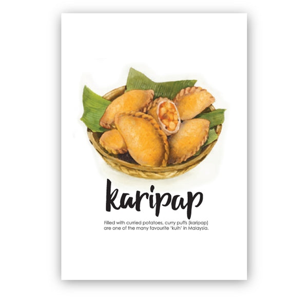 MUOC Malaysian Taste Postcard - Karipap