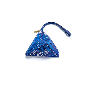 Nazanin Triangle Pouch (S) - Blue Tropical