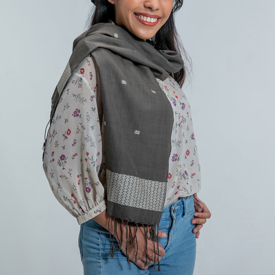 Limpapeh Scarf - Charcoal Grey
