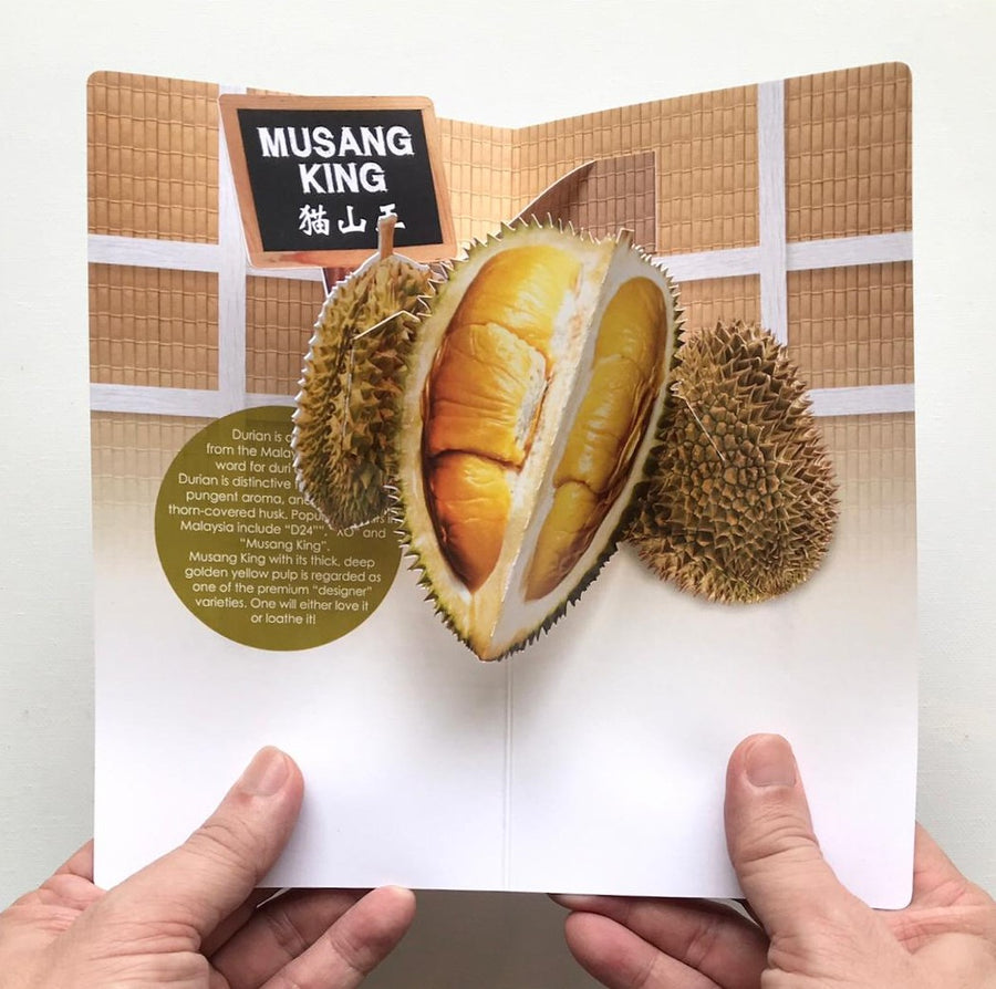 MUOC Food Pop-up Card - Durian