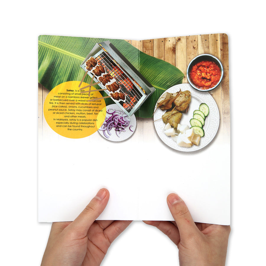 MUOC Food Pop-up Card - Satay