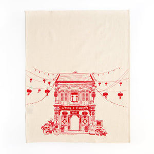 Bingka Tea Towel - Chinese Shophouse
