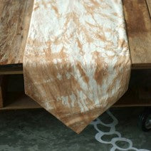 Xiapism Natural Dye - Grunge Table Runner (pointed ends)