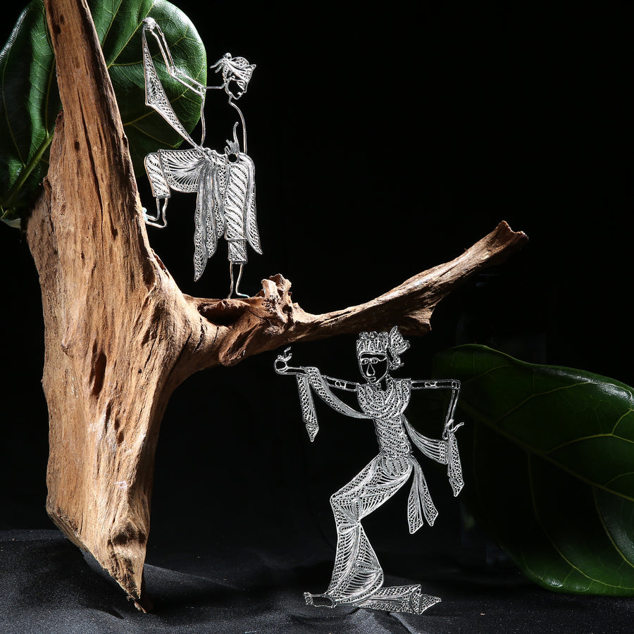 Selaka Kotagede Filigree Figurines - Male Dancer